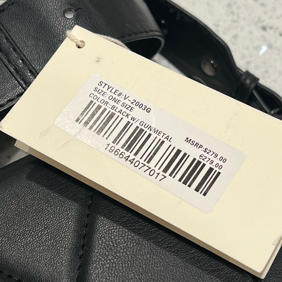 NWT Black Valentino Orlandi Crossbody Vegan Leather Hand Crafted - Picture 13 of 14